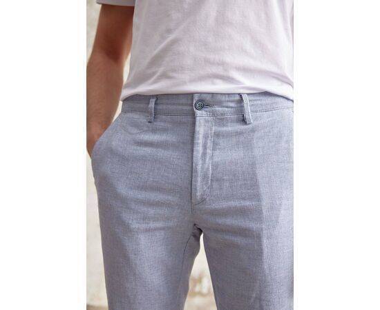 Linen Chino Trousers with Side Pockets