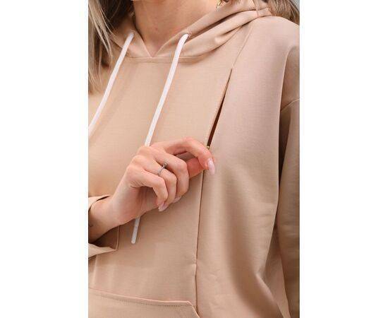 Maternity Breastfeeding Detailed Zippered Oversized Flexible Adjustable Abdominal Band Çağla Tracksuit Set