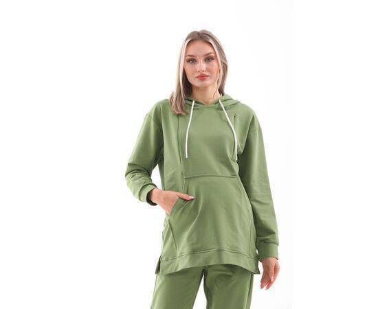 Maternity Breastfeeding Detailed Zippered Oversized Flexible Adjustable Abdominal Band Çağla Tracksuit Set