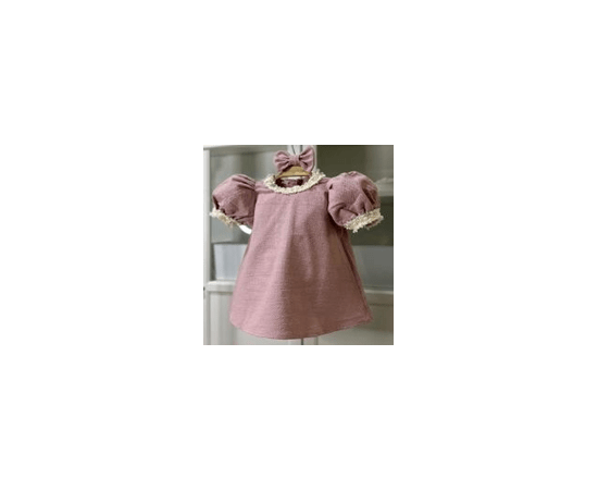 Dusty Rose Tweed Dress pearl detailed