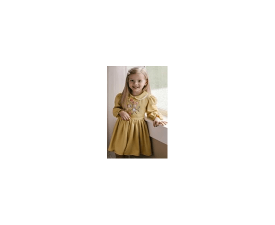 Distinctive yellow children's dress