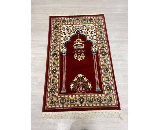 Mevlana Bazaar Oman Motif Wool Prayer Rug Brown [CLONE] [CLONE]