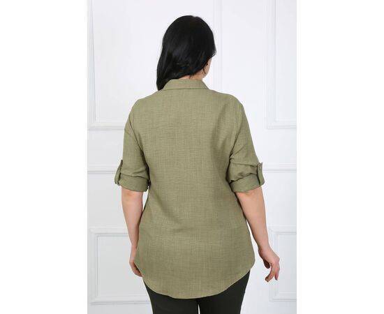 Women's Soft Linen Plus Size Shirt