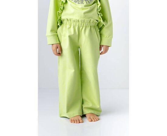 Straight Pants with Ruffle Belt for Girls