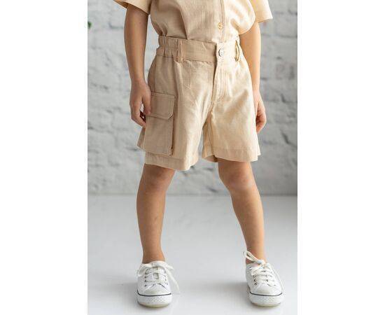 Woven Shorts with Cargo Pockets for Boys