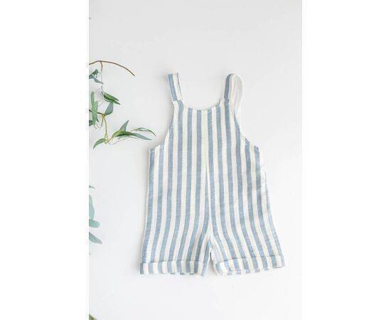 Striped Muslin Salopet for Baby Boys