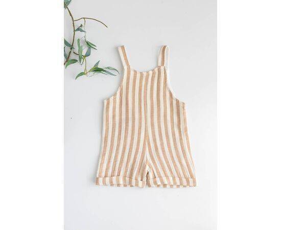 Striped Muslin Salopet for Baby Boys