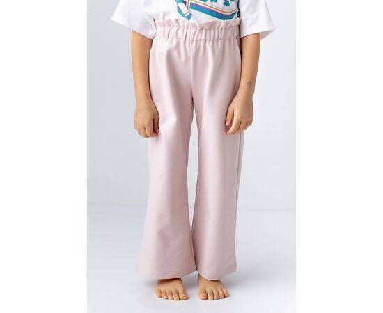 Straight Pants with Ruffle Belt for Girls