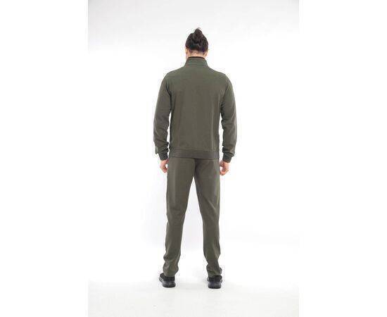 Men's Stand-Up Collar Tracksuit Set with Pockets (Waffle Design)