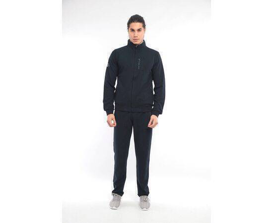 Men's Stand-Up Collar Tracksuit Set with Pockets (Waffle Design)