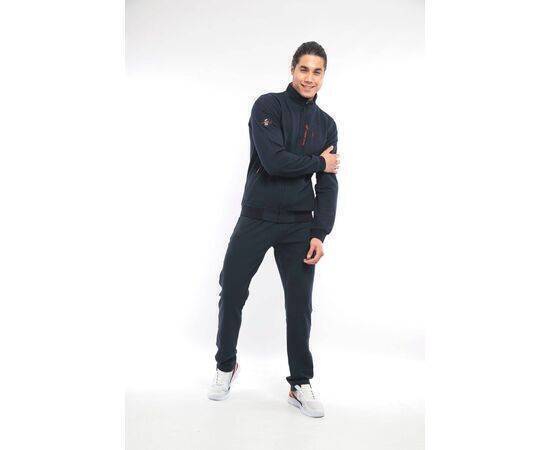 Men's Stand-Up Collar Tracksuit Set with Pockets (Waffle Design)