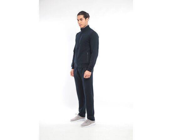 Men's Stand-Up Collar Tracksuit Set with Pockets (Waffle Design)