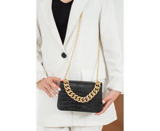 Crocodile Patterned Shoulder and Hand Bag