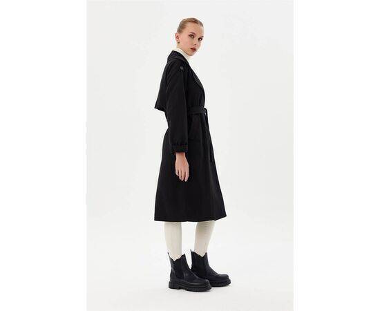 False Sleeve Double Breasted Trench Coat