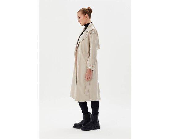 False Sleeve Double Breasted Trench Coat