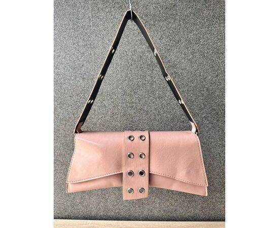 Asymmetric Handbag with Ring Detail